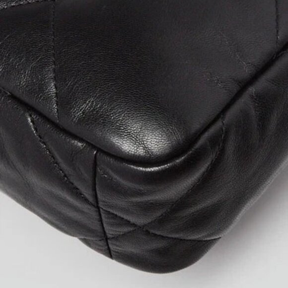 Chanel Black Quilted Goatskin Leather Medium Chanel 19 Bag - Picture 4 of 12